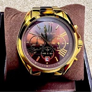 Michael Kors Gold/Tortoise Watch